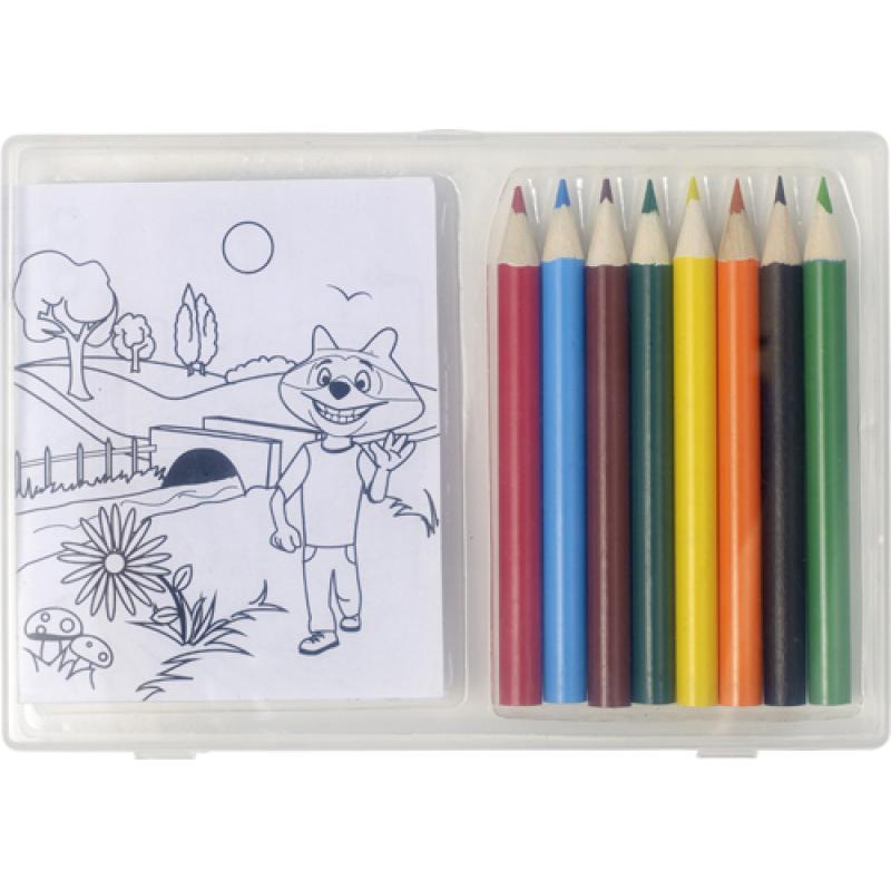 Set of colouring pencils and�colouring sheets