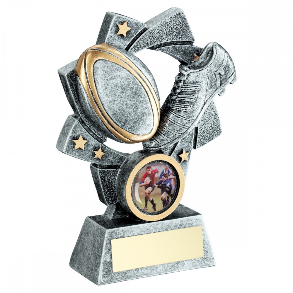 Resin 2 tone Rugby Award - 3 sizes