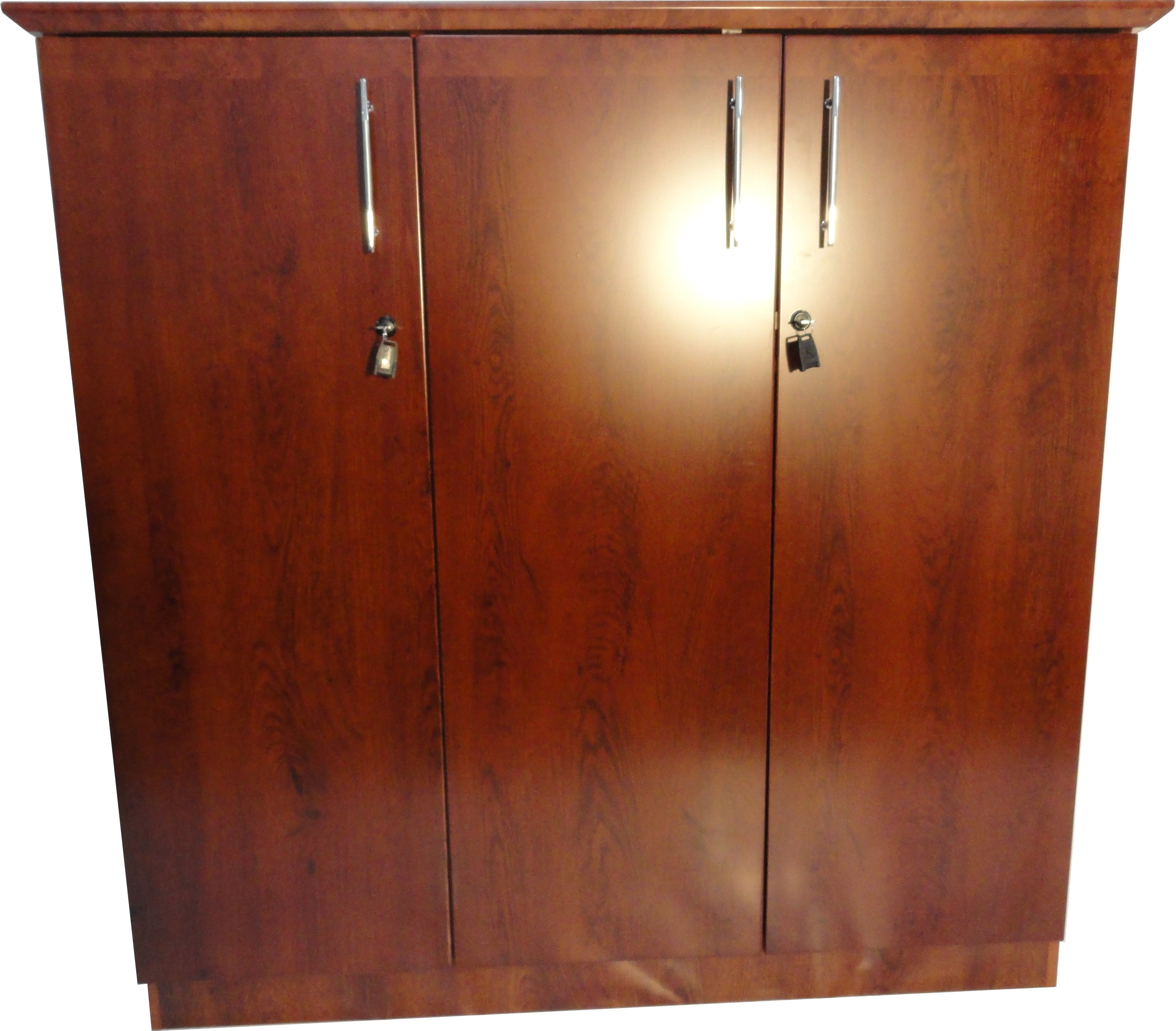 Executive Three Door Tall Medium Oak Office Cupboard - 1860T-3DR Near Me