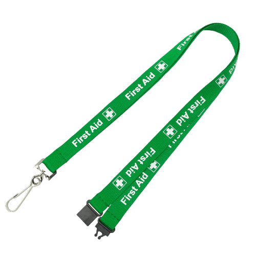 Custom Made Pre Printed First Aid Lanyards