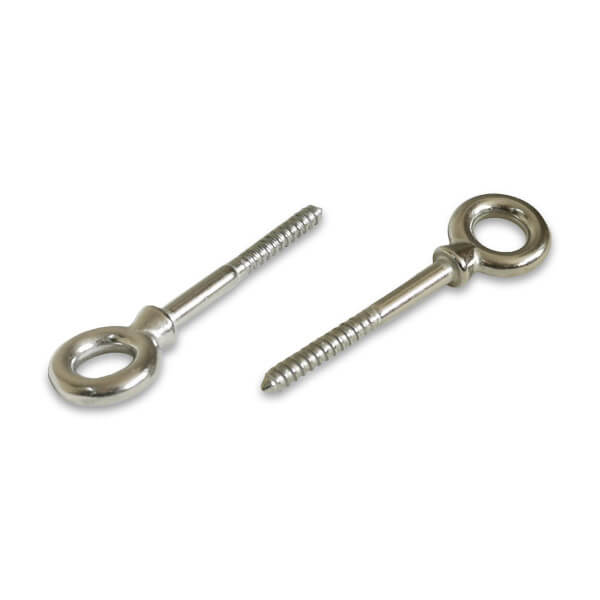 A4 ST/ST Long Shank Wood Thread Eye Bolts M5