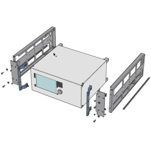 Rohde & Schwarz ZZA-478 19" Adapter, 4 HU, 7/8 Casing For BW2000 Cabinets