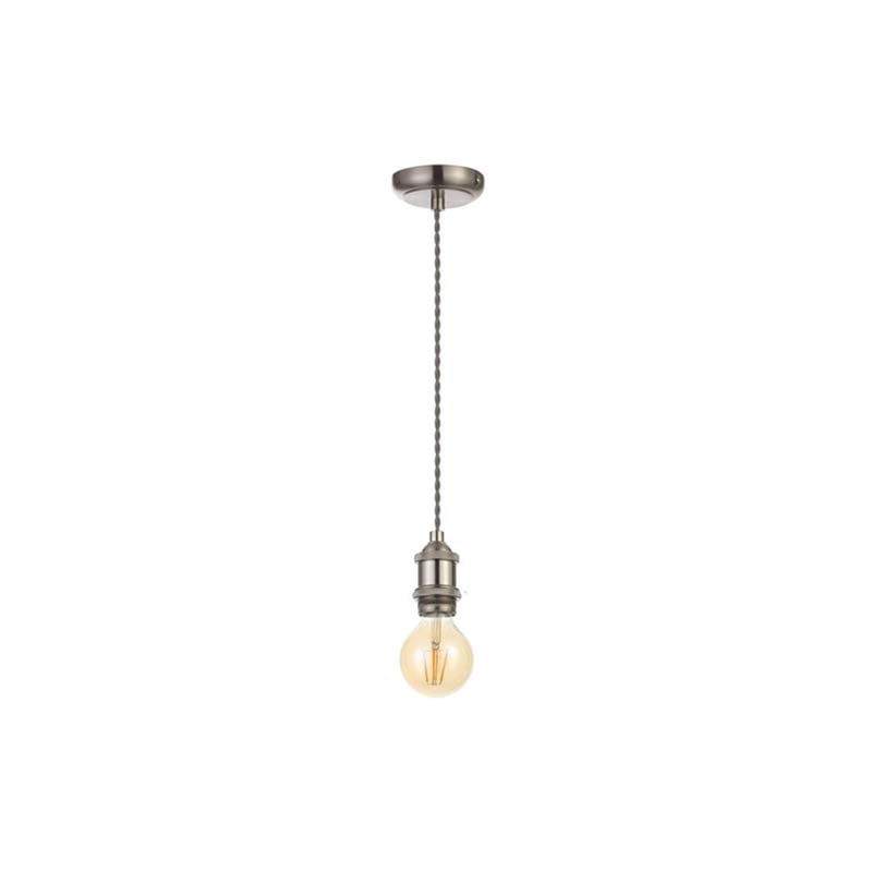 Forum Dale E27 Pendant Light Satin Nickel