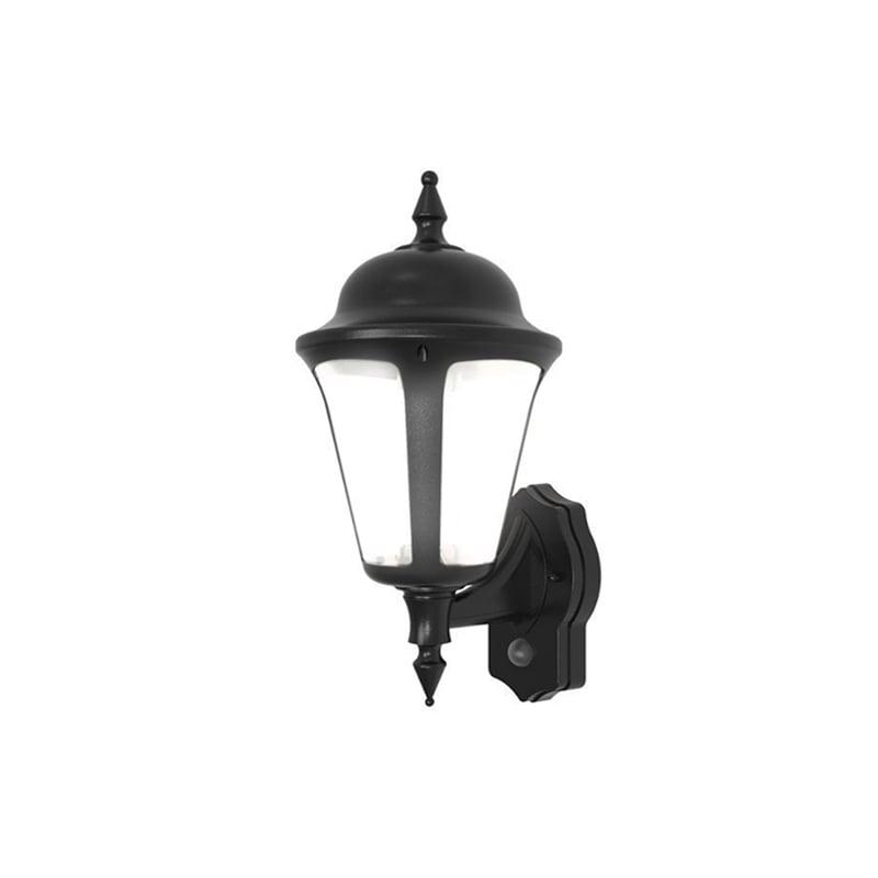 Ansell Latina PIR LED Wall Lantern Black