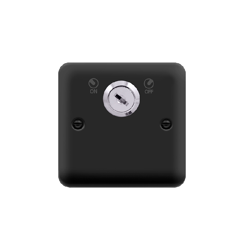 Click Deco Plus 1 Gang Key Switch Matt Black