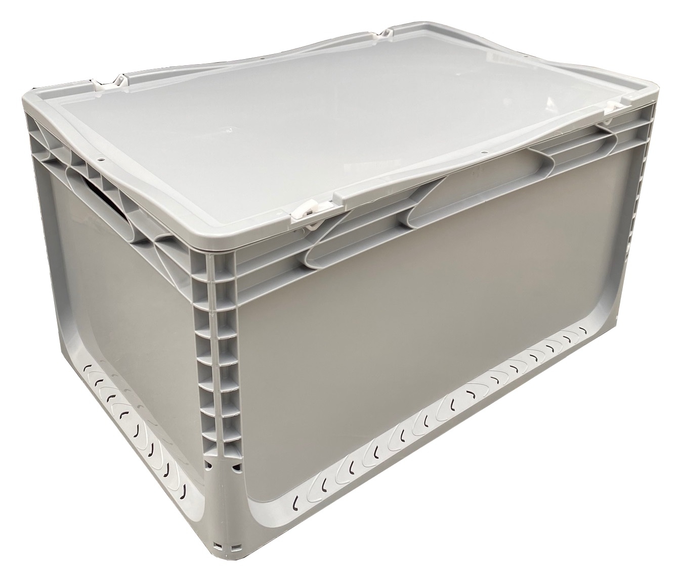 66 Litre Hinged Lidded European Standard Plastic Container Storage Box