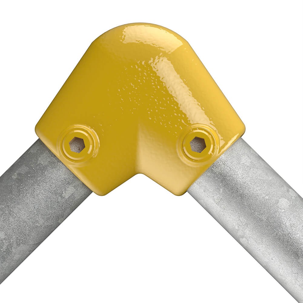 Elbow For Gradient For 42.4mm Tube - Yellow Powder Coated