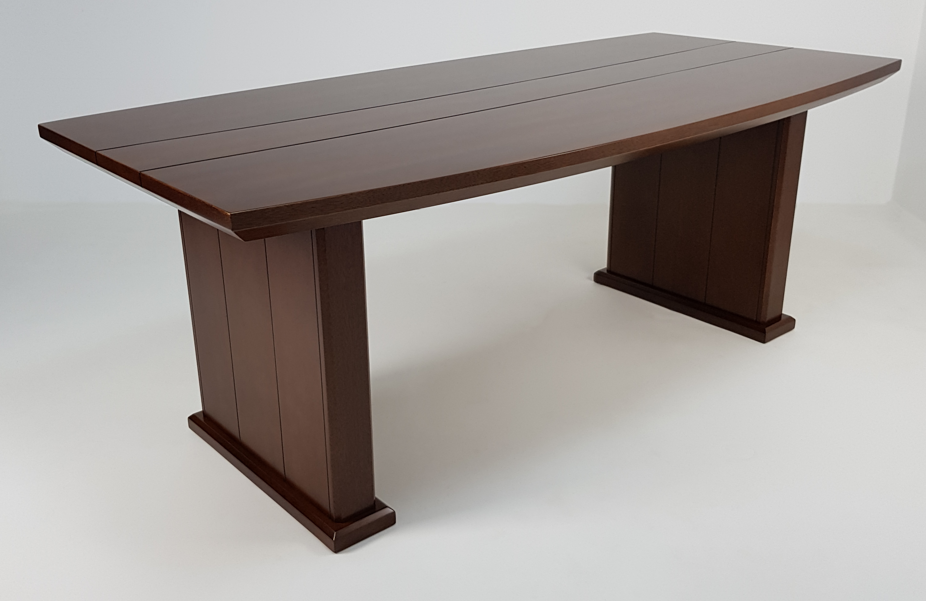 Real Wood Veneer Executive Boardroom Table in Light Walnut - MET-517 Huddersfield