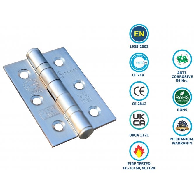 Mild Steel 2 Ball Bearing Hinge