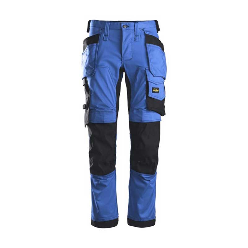 Snickers 6241 Trousers with Holster Pockets AW Stretch True Blue Size: 252