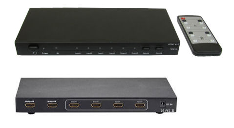 RX-HD-SMX402 HDMI Switch Splitter 4 Input to 2 Output Port with remote control.

( HDMI Video Matrix Switch )