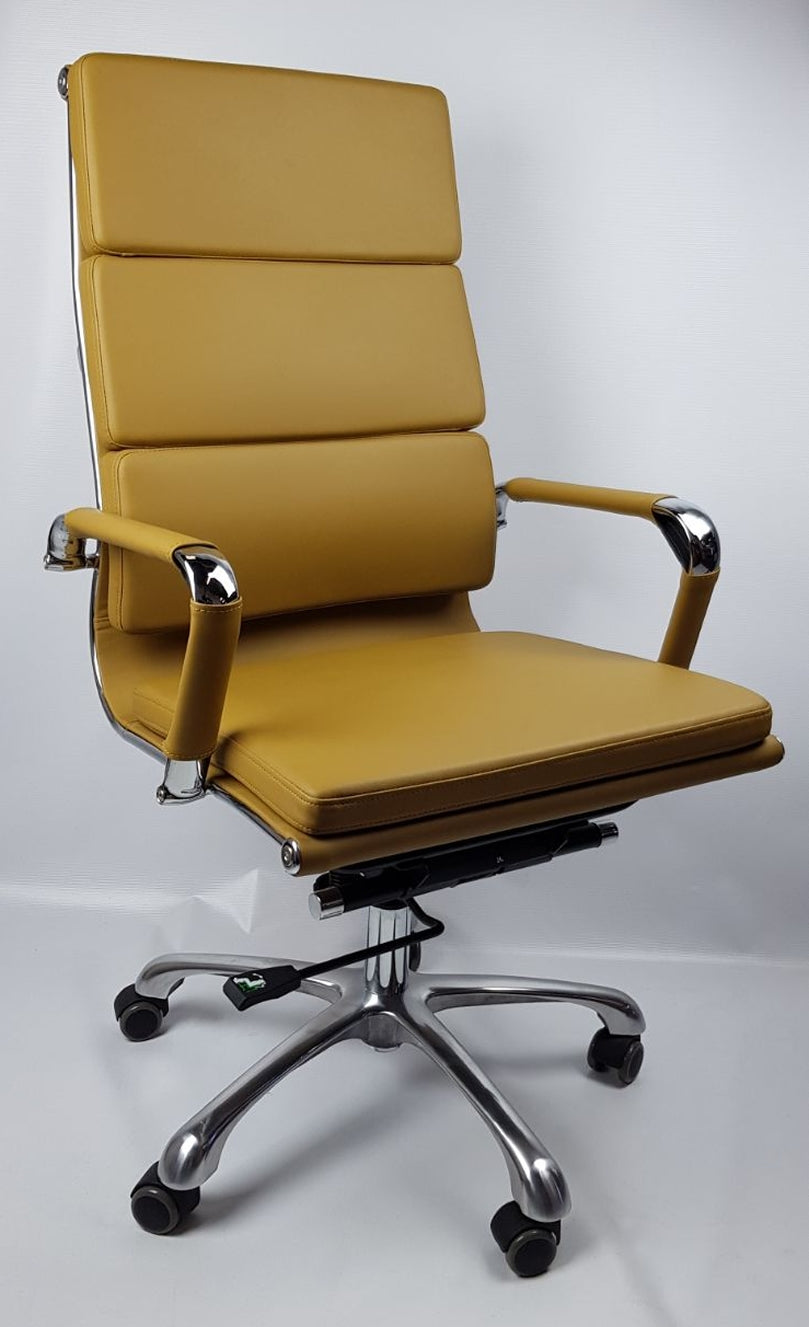 Providers Of Soft Pad Style High Back Executive Office Chair Beige - HB-A13SP-BG