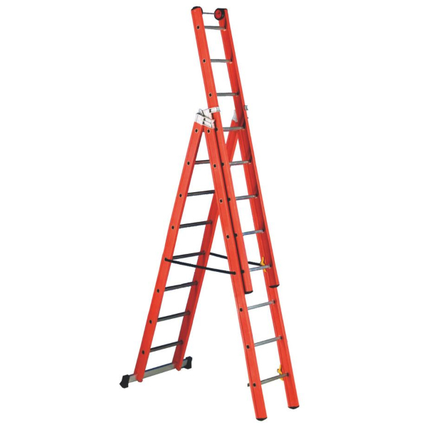 Premium Glass Fibre 3 Way Combination Ladder - 8 x 3