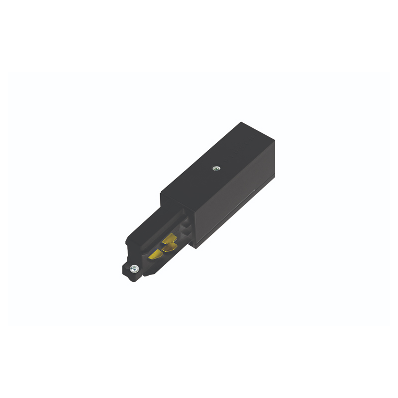 Integral Black Live End Feed for Standard-Recessed-Trimless Track