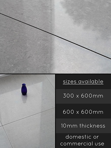 Dove Grey Porcelain Flooring Tiles (98D)