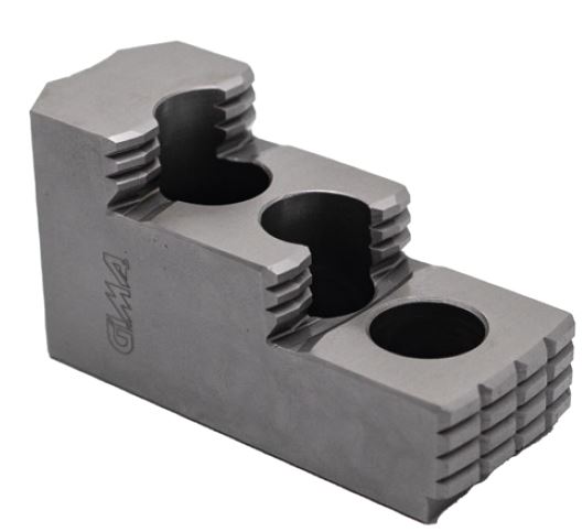 2665 Hard Jaws 10/12 Inch Power Chuck Set of 3 Hard Jaws 1/16 x 90°