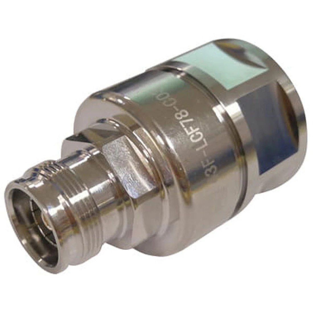 43F-LCF78-D01    4.3-10 Female Straight Connector for 7/8" Coaxial Cable, OMNI FIT Premium, Polymer claw and compression sealing