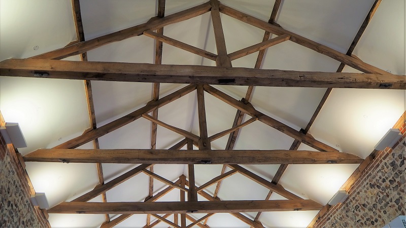 What are the five basic types of timber trusses?