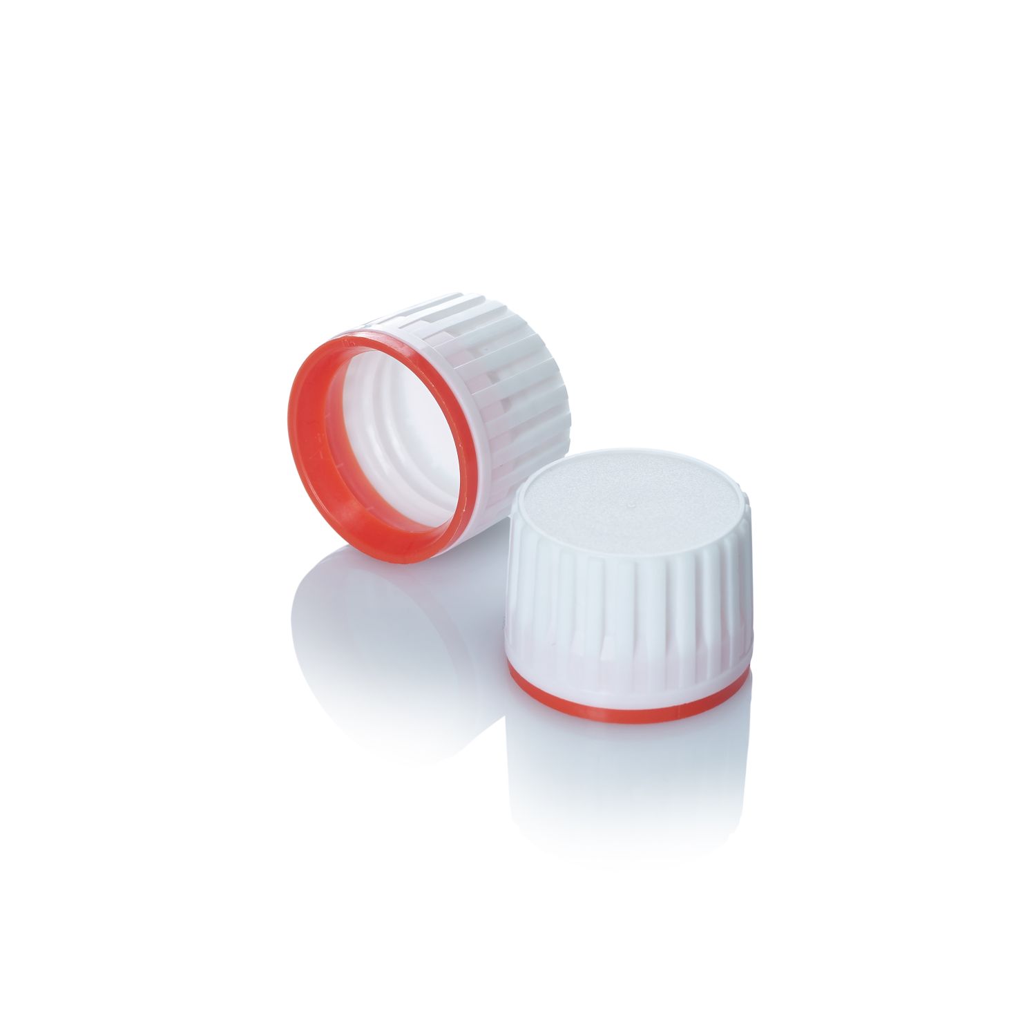 Stockists Of 28/410 White Wadded Tamper Evident Cap - Ribbed