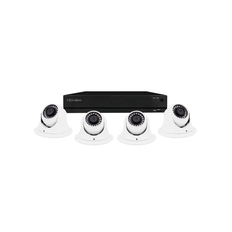 ESP 4Ch 4MP 4TB Full HD 4 White Dome Camera Kit