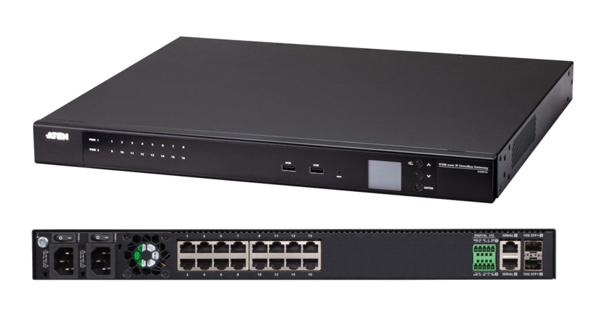 KG0016 - Aten - 16 Port, DigiKVM KVM over IP OmniBus Gateway, with Dual Power, Dual SFP, Dual Network RJ45 *NEW*