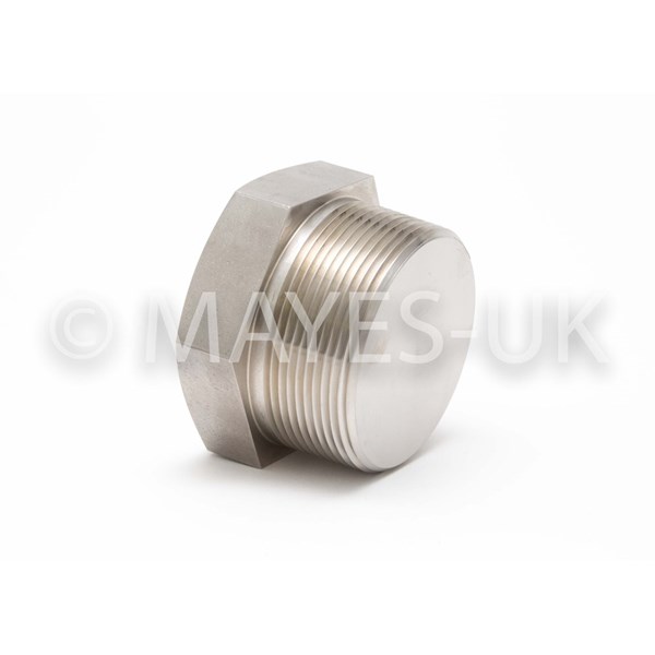 3/8" NPT                      
Hex Head Plug
(3M/6M)
B164 Alloy 400
Dimensions to ASME B16.11