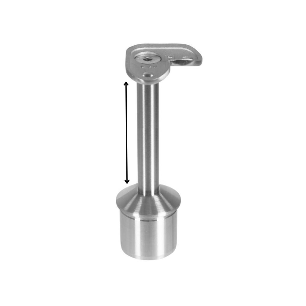 Height Adjustable Corner Saddle 48.3mmFix - Stainless 316 Satin Finish