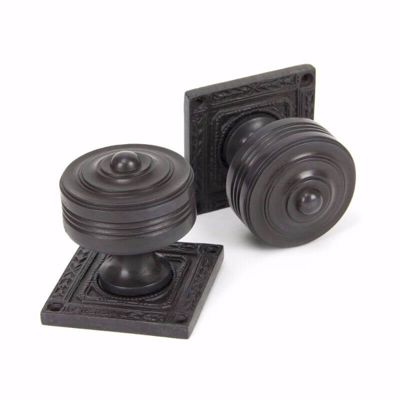 Anvil 90293 Aged Bronze Mortice Knob Set