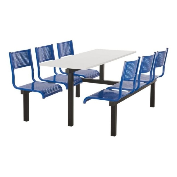 CU93 - 6-Seater Barrett Canteen Unit - 2 Way Access, Blue, White