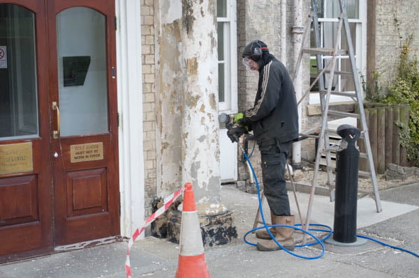 Controlled Surface Cleaning With Bristle Blaster Derbyshire