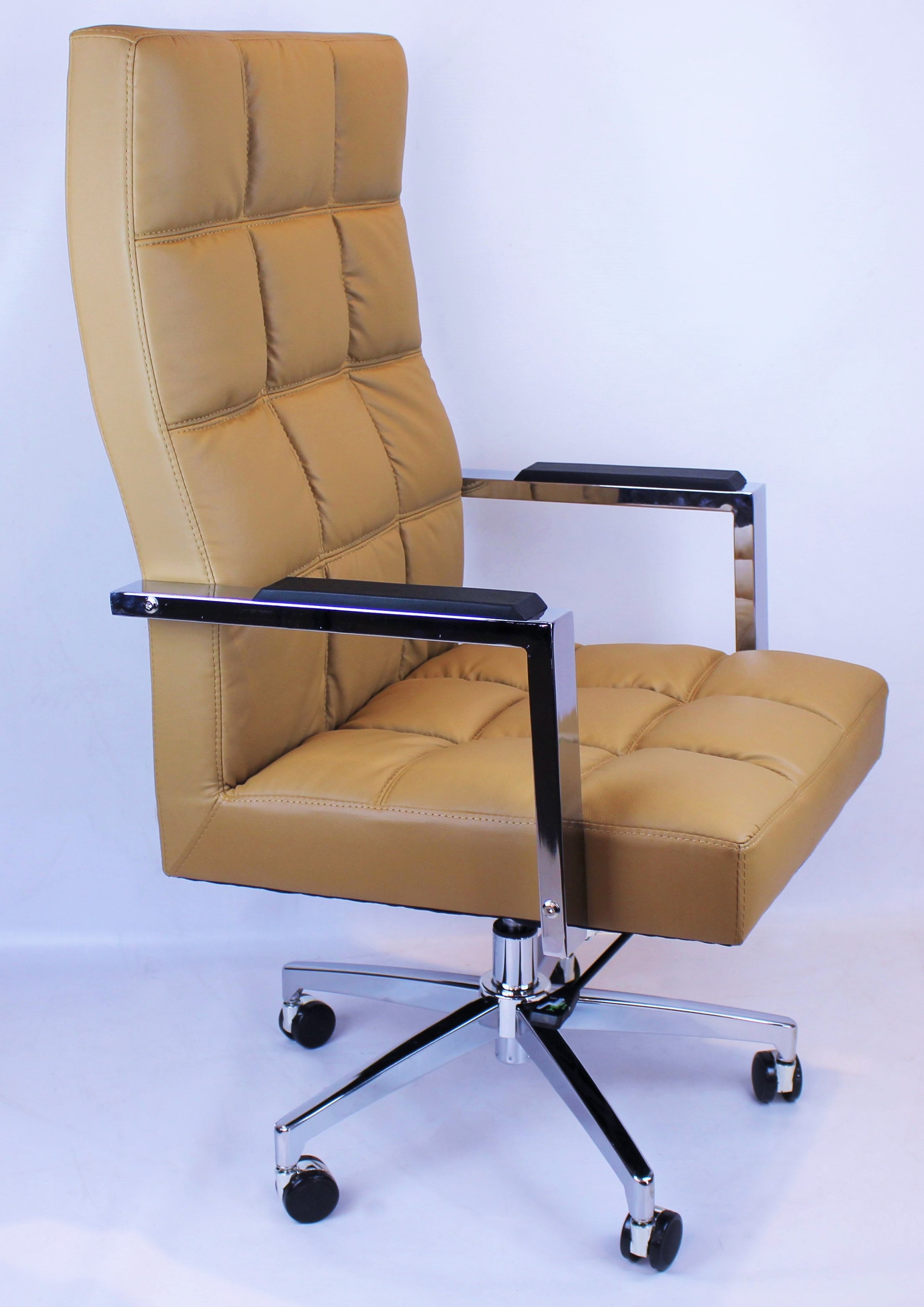 Executive Beige Leather Office Chair - ZM-A310 Beige