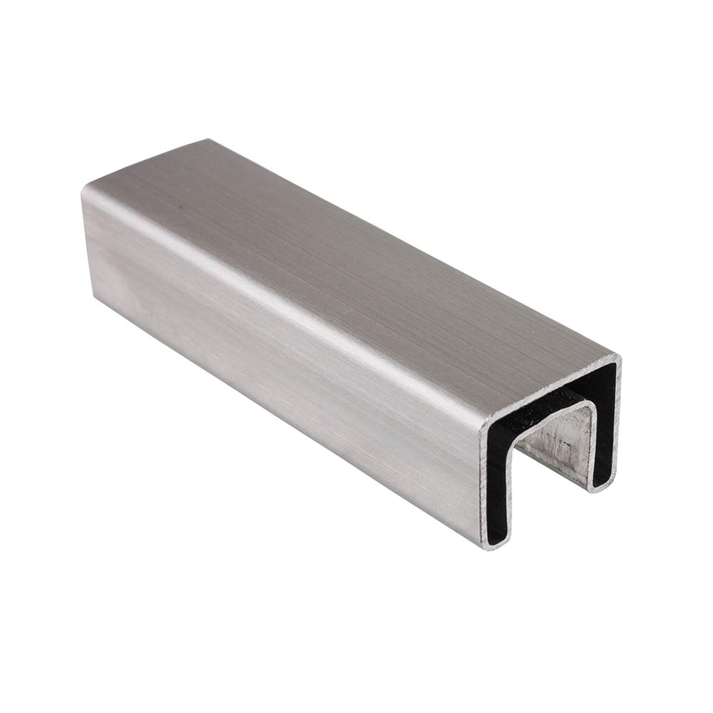 Stainless Steel Split Tube - S/S 31625mm x 21mm rectangular x 3.0m Long