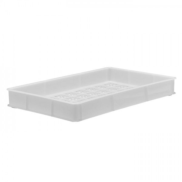 20 Litre Plastic Stacking Confectionary Bakery Tray with Perforated Base