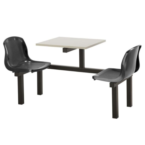 CU90 - 2-Seater Harvey Canteen Unit - Black, Grey