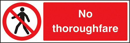 No thoroughfare