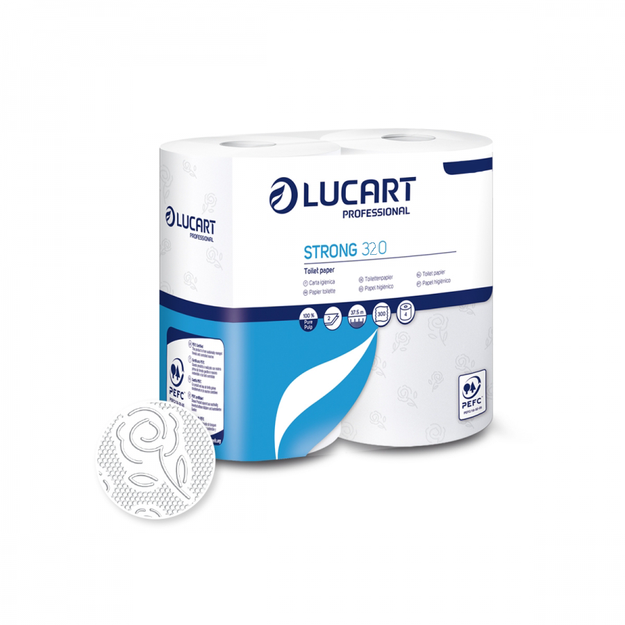 Toilet Rolls 2Ply White 320 Sheets 36 Rolls