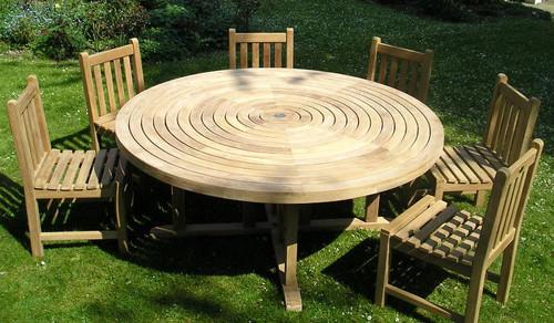 Providers of Turnworth Teak 180cm Round Ring Table Set with Southwold Side Chairs UK