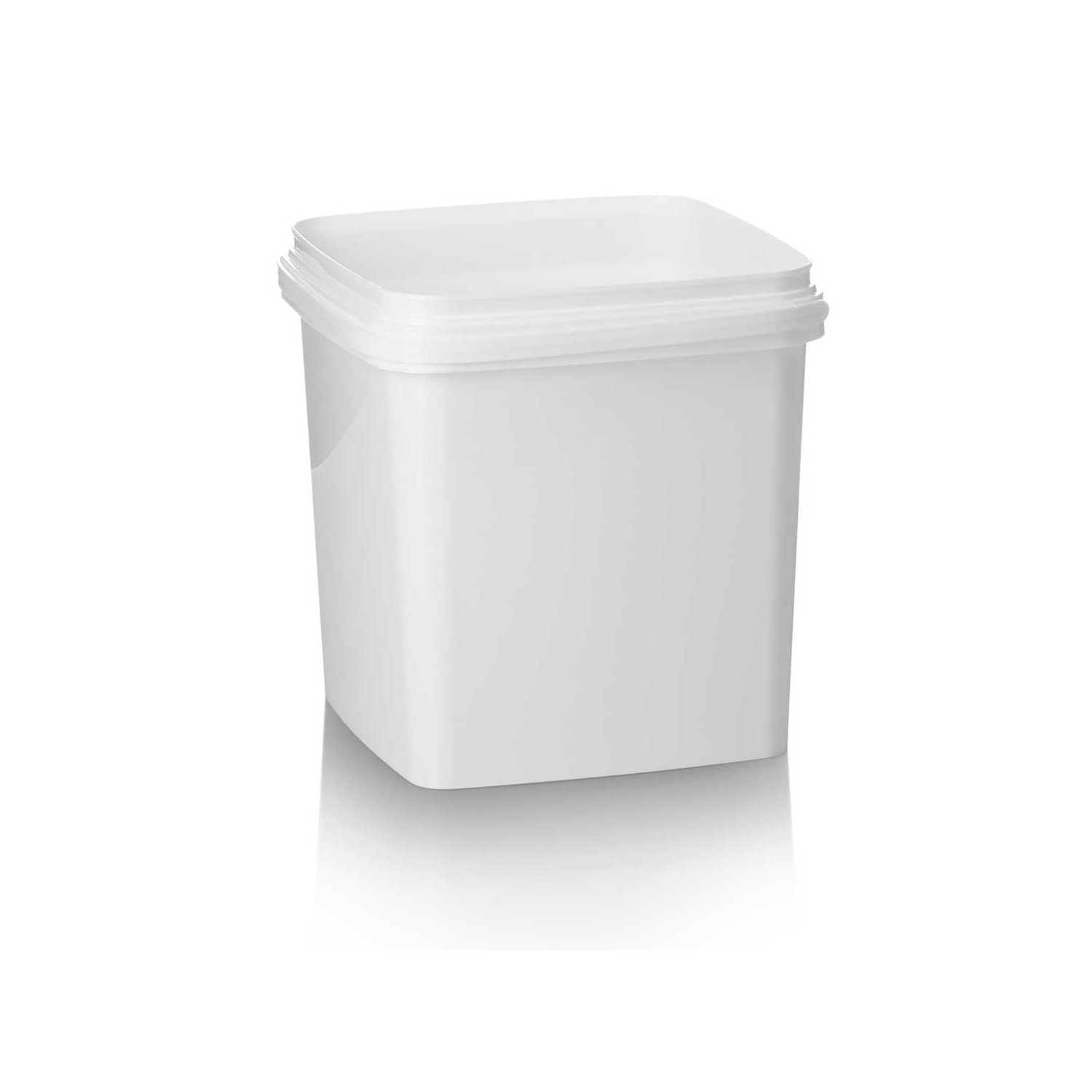 Providers Of 5ltr White PP Tamper Evident Square Pail with Plastic Handle UK