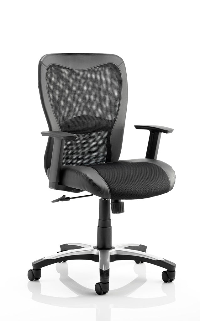 Providers Of Victor II High Back Mesh and Leather Operator Office Chair