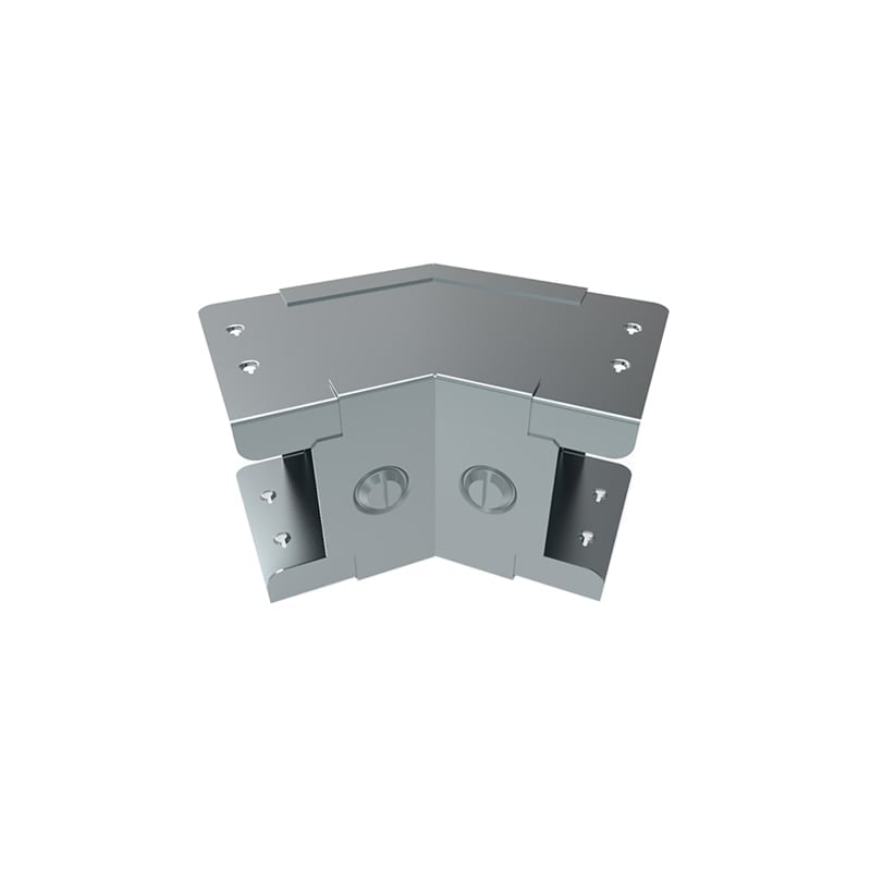 Unitrunk QuickFix Trunking Fitting 45 Deg. Bend Inside Lid 75x75mm