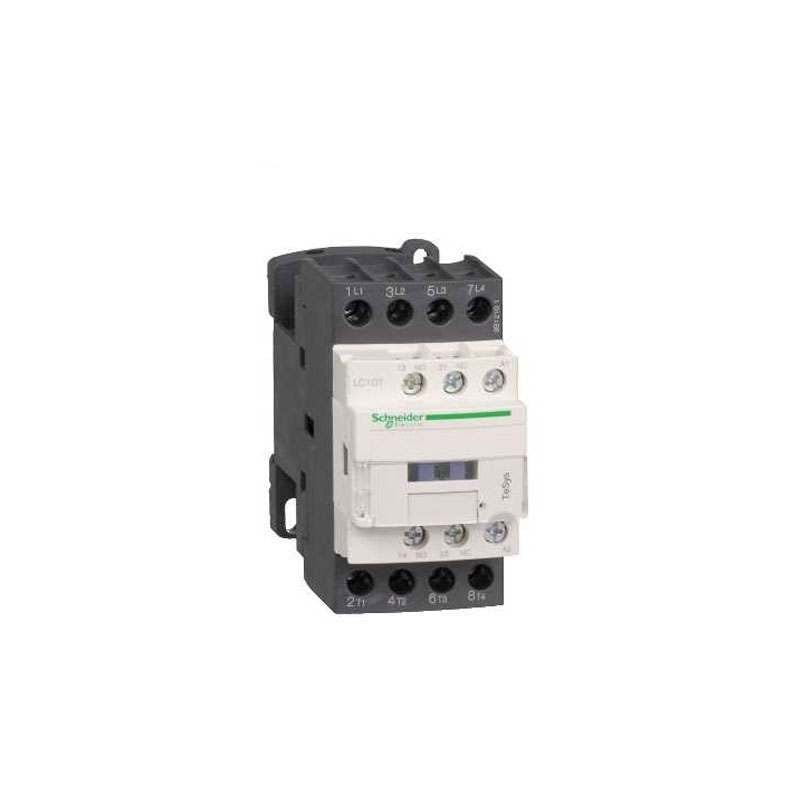 Schneider LC1DT40BD Contactor 40A Amp 24V DC Volt 4 N/O Main Poles With 1 N/O & 1 N/C Aux Contact Configuration