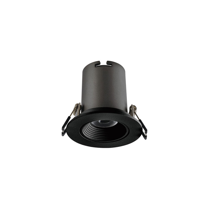 Integral Hi-Brite Tiltable 9W Non Dimmable LED Downlight 4000K Black