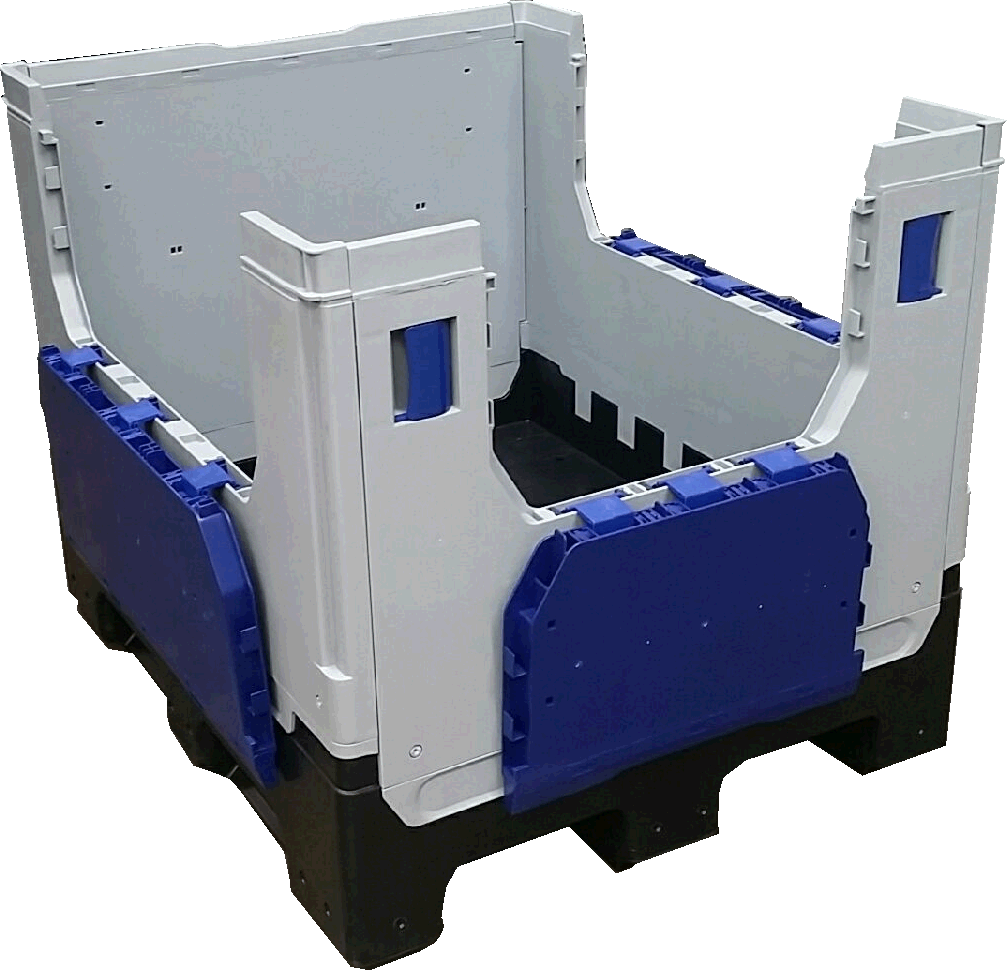 4-Sided Nestable Roll Cage Container For Industrial Industry