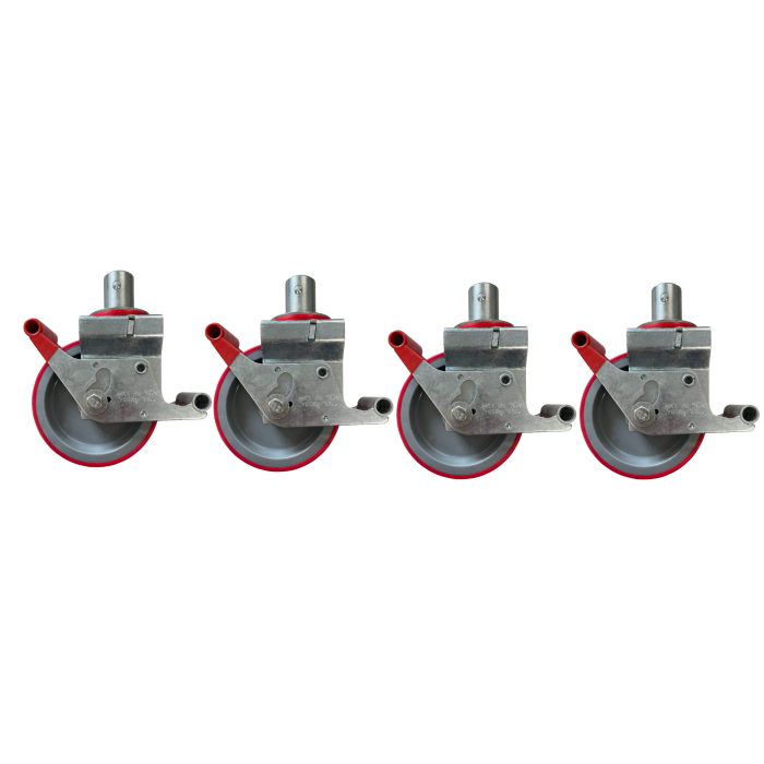 Distributor Of 150mm / 6" Alloy Tower Castors Scaffold Tower Wheels Set of 4
