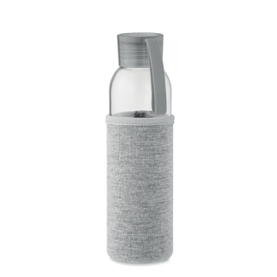 RECYCLED GLASS BOTTLE 500 ML in Grey.