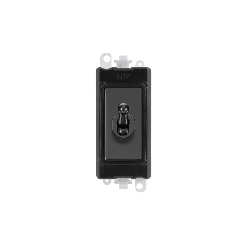 Click 20AX Black Nickel 20AX Intermediate Toggle Switch Module Insert Black