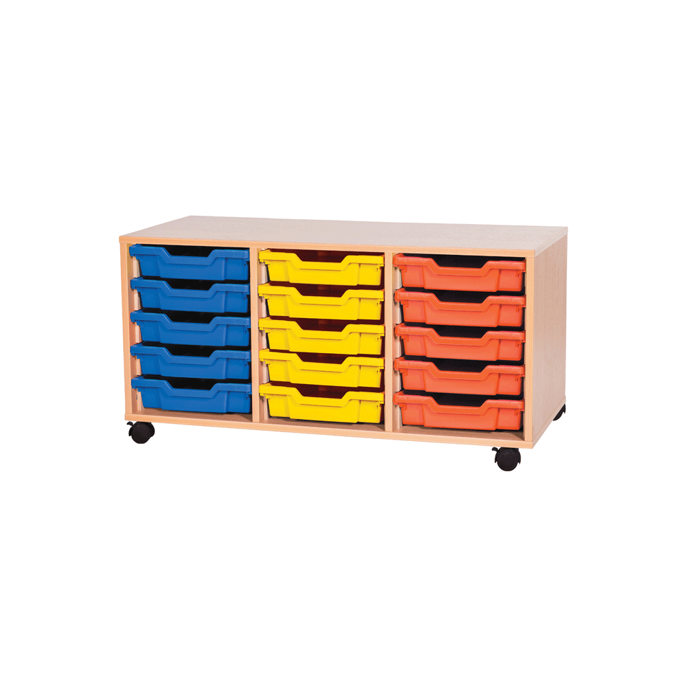 Premium 15 Tray Classroom storage Cupboard 1024W