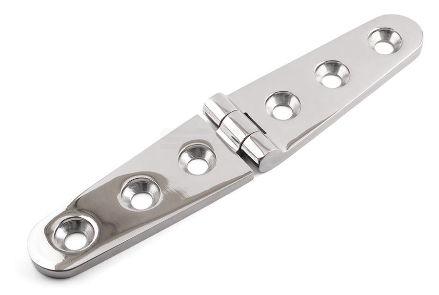 Strap Hinge - 3 Holes - 316 / A4 Stainless Steel