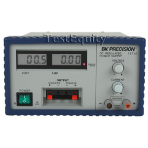 B&K Precision 1671A DC Power Supply, Triple Output, 30 V / 5 A, 12 V / 500 mA, 5 V / 500 mA, 1670 Series