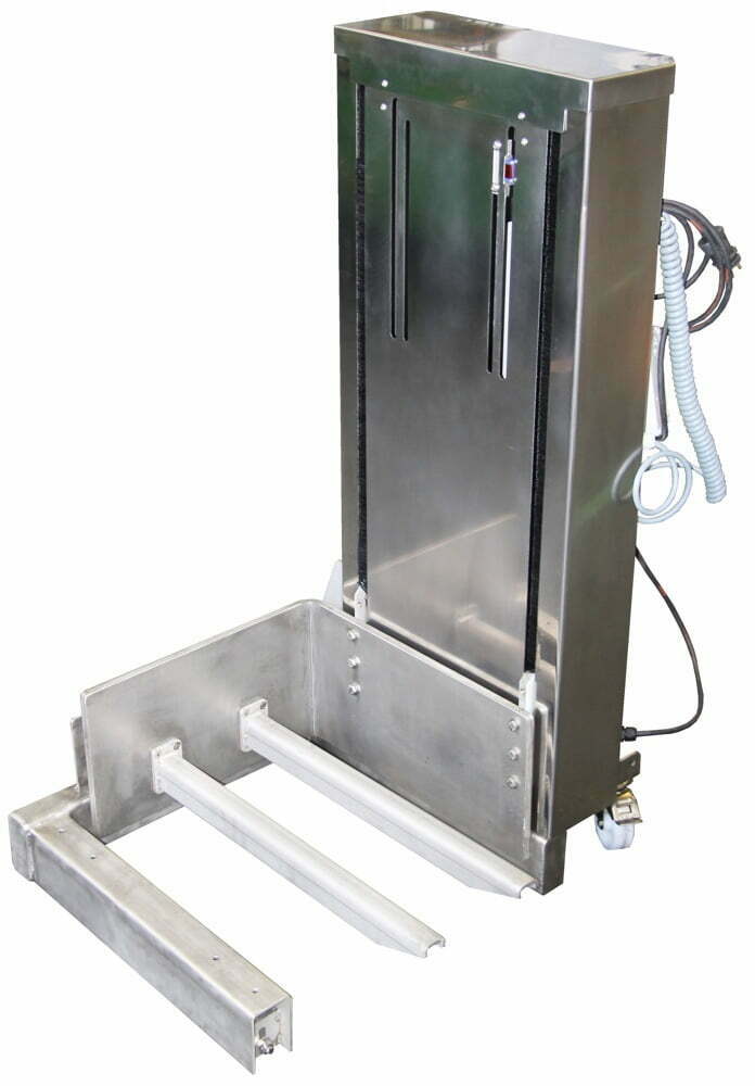 Auto Leveling Pallet Stacker With Manual Control